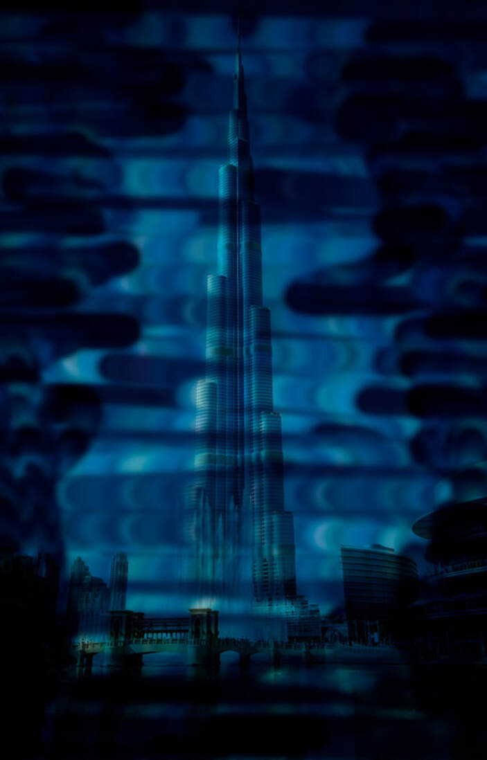 Night Sky Edit Burj Khalifa